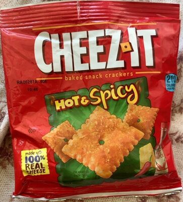 Kellogg's Cheez It Crackers Hot & Spicy Tabasco 1.5oz
