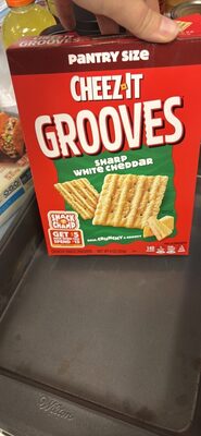 Kellogg's Cheez It Crackers Grooves Sharp White Cheddar 9oz