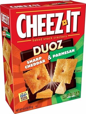 Kellogg's Cheez It Crackers Duoz Sharp Cheddar & Parmesan 12.4oz
