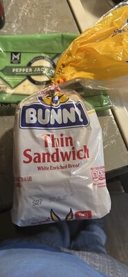 Thin Sandwich White Enriched Bread, Original