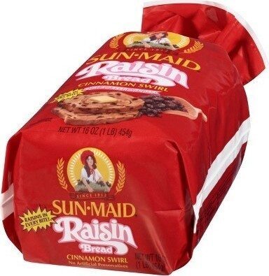 Sun-Maid, Raisin Bread, Cinnamon Swirl, Cinnamon Swirl