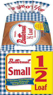 Butternut Half Loaf White Enriched Bread, 1/2 Loaf, 12 oz.