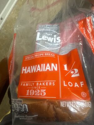 Hawaiian Special Recipe 1/2 Loaf Bread, Hawaiian