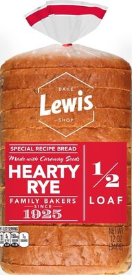 1/2 Loaf Hearty Rye Special Recipe Bread, Hearty Rye