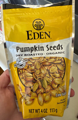 Dry Roasted Organic Pumpkin Seeds, Dry Roasted