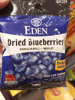 Eden, Wild, Hand Harvested, Organic, Dried Blueberries