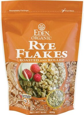 Organic Whole Grain Rye Flakes, Organic Whole Grain