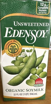 Unsweetened Organic Soymilk, Unsweetened