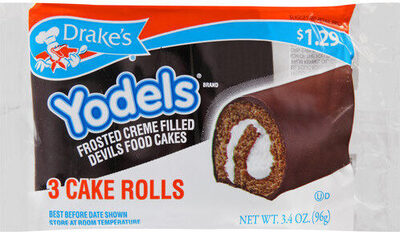 Frosted Creme Filled Devils Food Cake Rolls, Frosted Creme