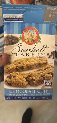 Chocolate Chip Chewy Granola Bars, Chocolate Chip