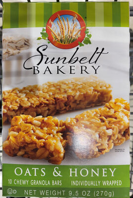 Oats & Honey Chewy Granola Bars, Oats & Honey