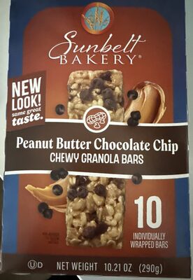 Peanut Butter Chocolate Chip Chewy Granola Bars, Peanut Butter Chocolate Chip