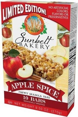 Apple Spice Chewy Granola Bars, Apple Spice