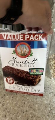 Fudge Dipped Chocolate Chip Chewy Granola Bars, Fudge Dipped Chocolate Chip