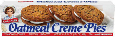 12 Sandwich Cookies, Oatmeal Creme Pies