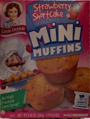 Strawberry Shortcake Mini Muffins, Strawberry