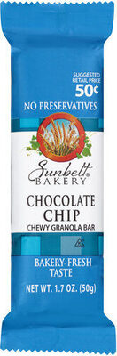 Chocolate Chip Chewy Granola Bar, Chocolate Chip