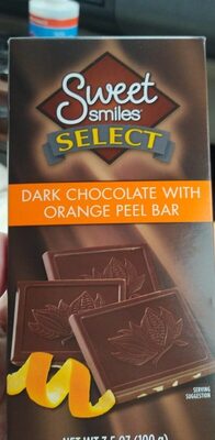 Dark Chocolate With Orange Peel Bar, Dark Chocolate With Orange Peel