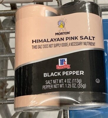 Morton Himalayan Pink Salt And Mccormick Black Pepper, 2 Count