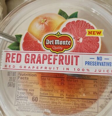 Red Grapefruit In 100% Juice, Red Grapefruit