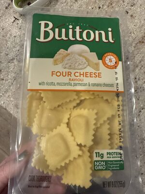Four Cheese Ravioli With Ricotta, Mozzarella Parmesan & Romano Cheeses, Four Cheese