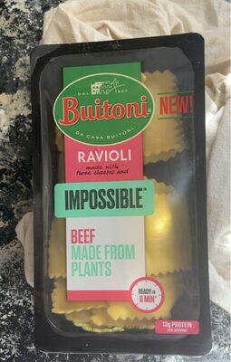 Impossible Beef Made From Plants Ravioli, Beef