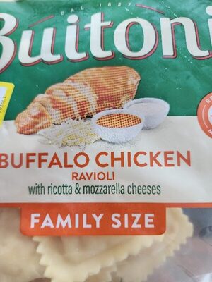 Buffalo Chicken Ravioli With Ricotta & Mozzarella Cheese, Buffalo Chicken