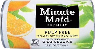 Pulp Free Frozen Concentrated Orange Juice, Pulp Free