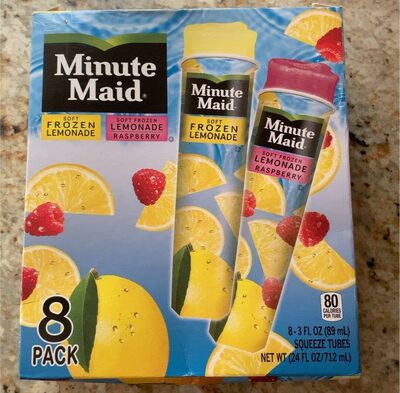 Soft Frozen Lemonade & Soft Frozen Lemonade Raspberry Squeeze Tubes, Lemonade; Raspberry