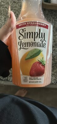 Lemonade With Strawberry Juice Blend, Lemonade With Strawberry