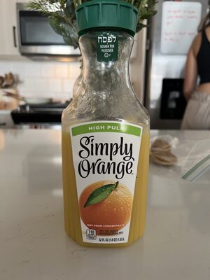 Simply Orange High Pulp Juice Bottle, 52 fl oz