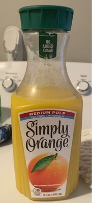 Medium Pulp With Calcium & Vitamin D Orange Juice, Medium Pulp With Calcium & Vitamin D