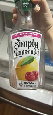 Simply Lemonade w/ Raspberry Bottle, 52 fl oz