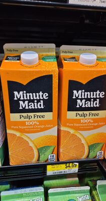 Pulp Free Orange Juice, Pulp Free