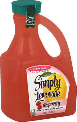 Lemonade With Raspberry Juice Blend, Lemonade With Raspberry