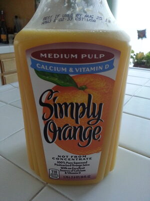 Medium Pulp With Calcium & Vitamin D Orange Juice, Medium Pulp With Calcium & Vitamin D