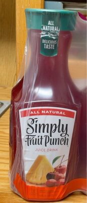 Simply Fruit Punch Bottles, 52 fl oz, 3 Pack