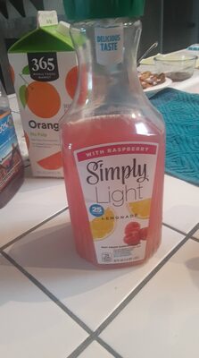 Simply Light Lemonade with Raspberry Bottle, 52 fl oz