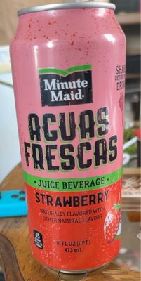 Strawberry Aguas Frescas Juice Beverage, Strawberry