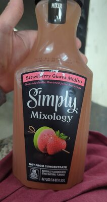 Strawberry Guava Mojito Non-Alcoholic Flavored Juice Beverage, Strawberry Guava Mojito