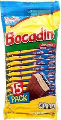 Wafer With Peanut Filling And Chocolate Flavored Bocadin, Chocolate