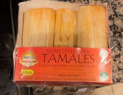 Home Style Pork Tamales Hand Wrapped In Corn Husks, Home Style Pork Hand Wrapped In Corn Husks