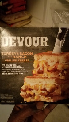 Turkey & Bacon With Ranch Oven-Roasted Turkey And Applewood Smoked Bacon With Mozzarella And Sharp Cheddar Cheese, Topped With A Creamy Ranch Sauce Between Crispy, Golden-Brown Bread Grilled Cheese, Turkey & Bacon With Ranch