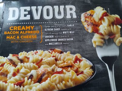 Mac & Cheese With Chicken Creamy Bacon Alfredo, Mac & Cheese