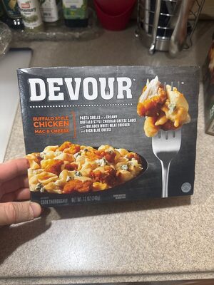 Buffalo Style Chicken Mac & Cheese Pasta Shells In A Creamy Buffalo Style Cheddar Cheese Sauce With Crispy Breaded White Meat Chicken And Rich Blue Cheese, Buffalo Style Chicken Mac & Cheese
