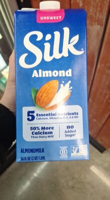 Silk Pure Almondmilk Unsweetened 64oz, Extended Shelf Life
