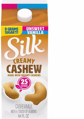 Unsweet Vanilla With A Touch Of Almond Cashewmilk, Vanilla; Cashew