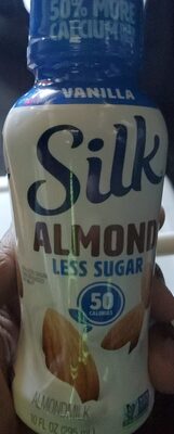 Silk Almond 10oz Less Sugar Vanilla BTL, Shelf Stable