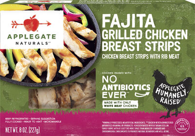 Fajita Grilled Chicken Breast Strips With Rib Meat, Fajita
