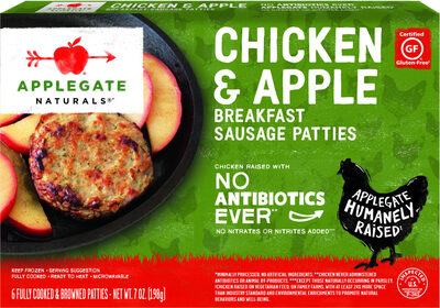 Chicken & Apple Breakfast Sausage Patties, Chicken & Apple